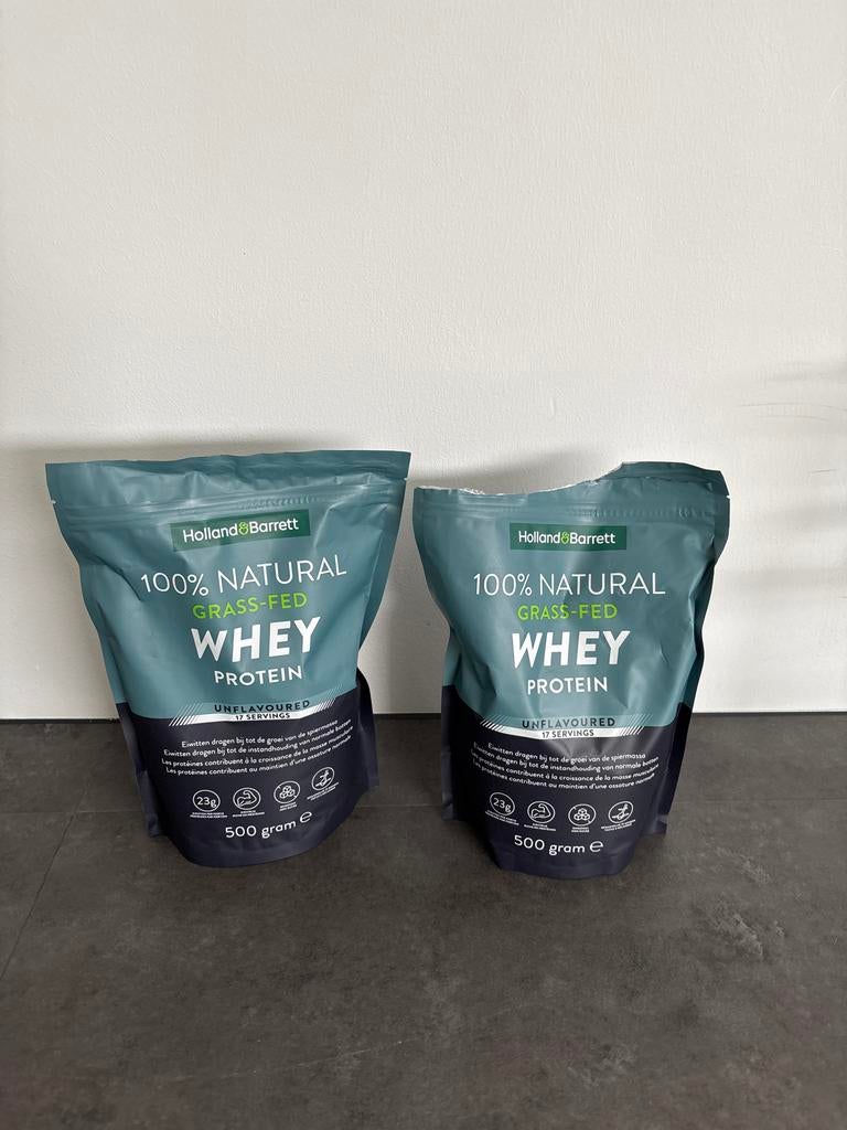 Holland & Barrett Whey Proteïne - Ongeopend en Geopend, Ophalen of Verzenden, Zo goed als nieuw, Armen, Overige typen