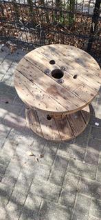 Grote houten kabelhaspel - ideaal als tafelblad, Ophalen, Gebruikt, Rond, Tafelblad