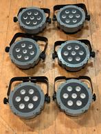 6stuks showtec compact par 1-3, Geluidgestuurd, Gebruikt, Showtec, Ophalen of Verzenden