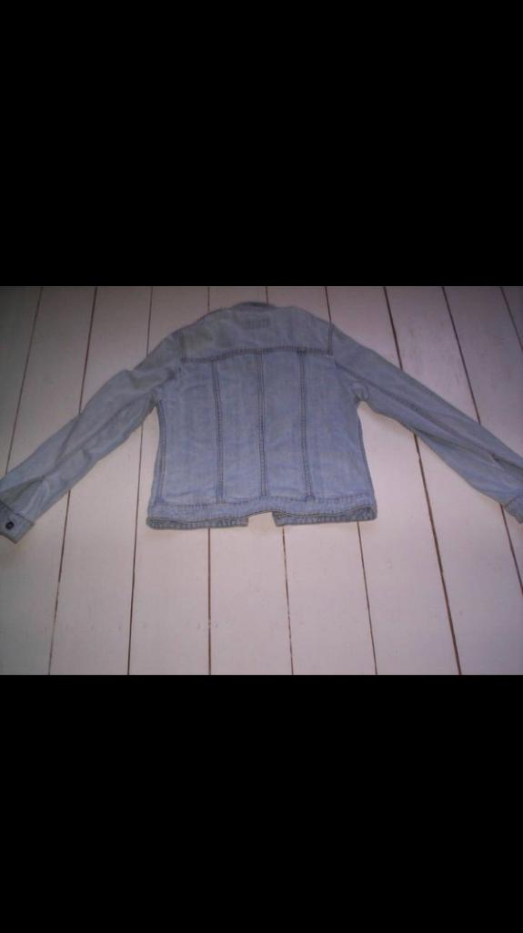 VINTAGE SPIJKERJASJE van HENNES COLLECTION, maat 38, Maat 38/40 (M), H&M, Blauw, Ophalen of Verzenden