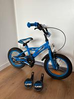 14.Inch BMX Kinderfiets Crossfiets in Nieuwstaat met zijwiel, Ophalen of Verzenden, Zo goed als nieuw, Minder dan 16 inch, Zijwieltjes