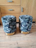 Poefjes met jungle thema - set van 2, Huis en Inrichting, Banken | Voetenbanken en Poefen, Minder dan 50 cm, Rond, Minder dan 50 cm