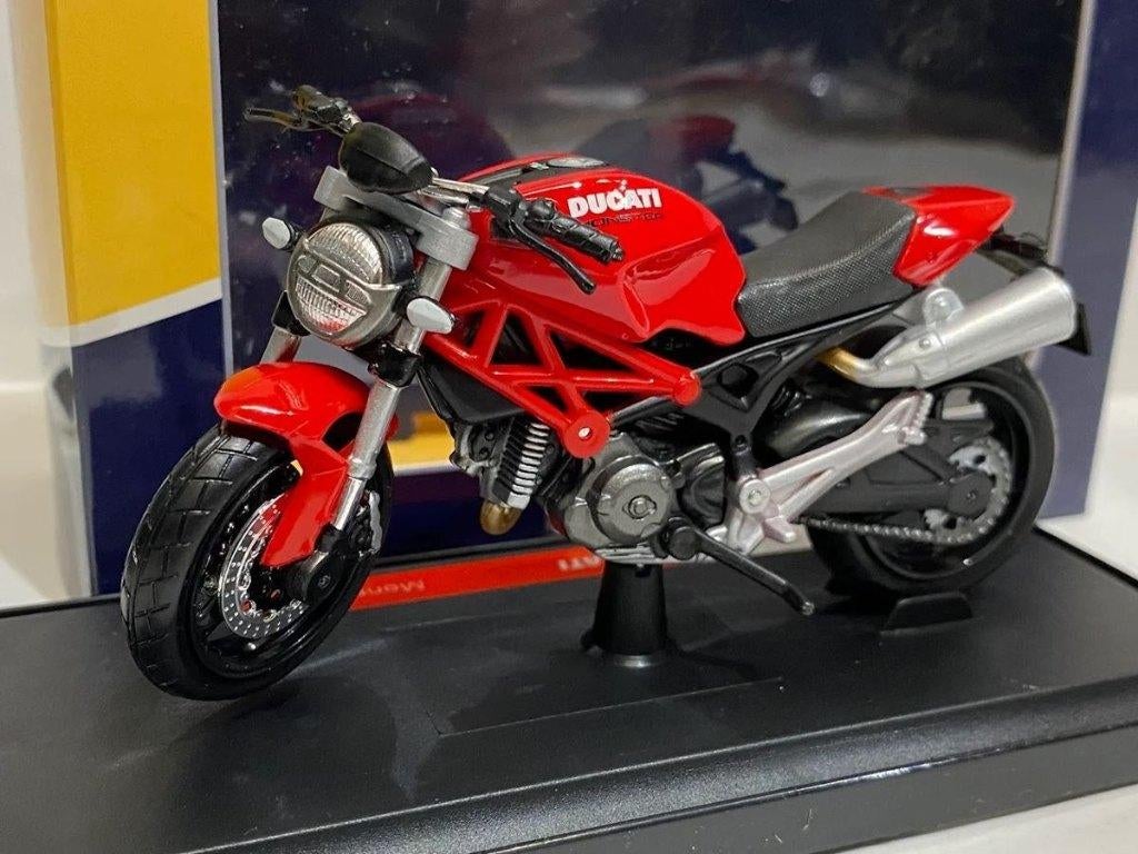 Ducati Monster 696 red 1:18, Hobby en Vrije tijd, Modelauto's | 1:18, Maisto, May Cheong Group France S.A.S., Nieuw, Ophalen of Verzenden