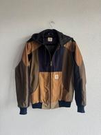 Carhartt reworked patchwork katoenen bomber jas, Carhartt, Carhartt, Bruin, Maat 48/50 (M)