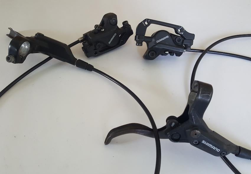 Syncros stuur stuurpen en Shimano hydraulische remset, Fietsen en Brommers, Fietsonderdelen, Ophalen, Remmen, Zo goed als nieuw