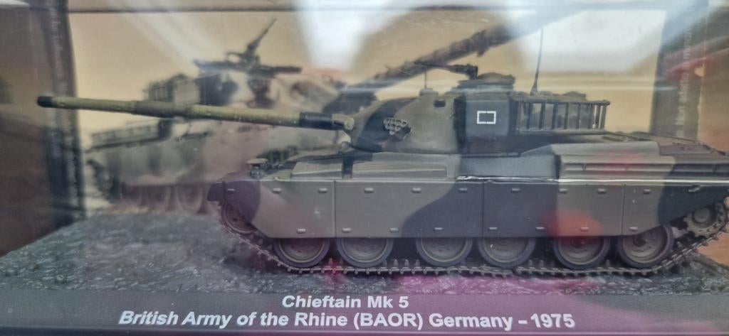 Model legervoertuig Chieftain Mk5 BAOR, Germany 1975, Ophalen of Verzenden
