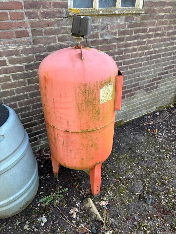 Oranje drukvat, Tuin en Terras, Bloempotten, Gebruikt, Rond, Ophalen