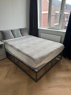 Bedframe incl. lattenbodem matras 140x200, Ophalen, Tweepersoons, 140 cm, Zo goed als nieuw