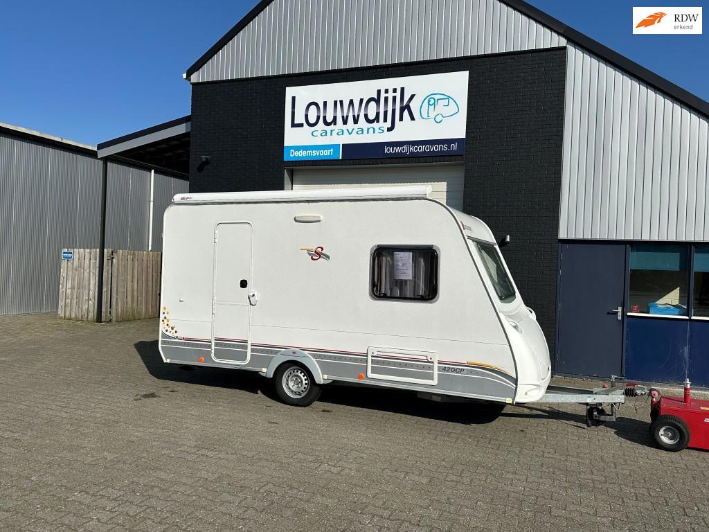 STERCKEMAN Starlett 420 CP ’09 (Vastbed, Luifel), Caravans en Kamperen, Caravans, Bedrijf, tot en met 4, 500 - 750 kg, Treinzit