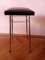 Brabantia mid century vintage kruk met chroom pootjes, Ophalen of Verzenden, Gebruikt, IJzer