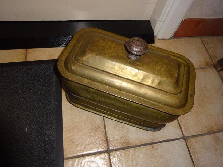 Koperen waterketel uit een antiek fornuis., Antiek en Kunst, Antiek | Keukenbenodigdheden, Ophalen of Verzenden