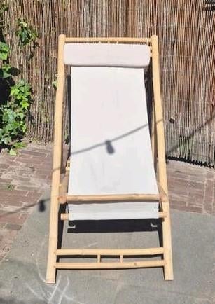 Luxe Klapstoel Inklapbaar - Teakhout - Tuinstoel - Navy - Vtw Living
