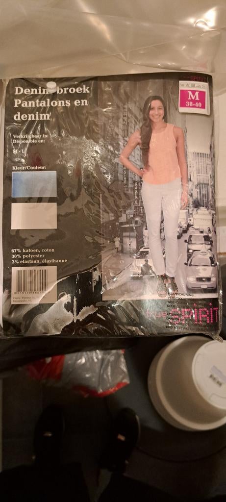 True Spirit broek, Maat 38/40 (M), Wit, Nieuw, Ophalen of Verzenden