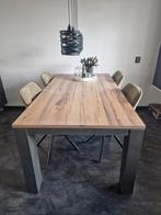 Mooie stevige eettafel zoekt nieuw thuis! ️, Huis en Inrichting, Tafels | Eettafels, Ophalen, Gebruikt, 200 cm of meer, 50 tot 100 cm