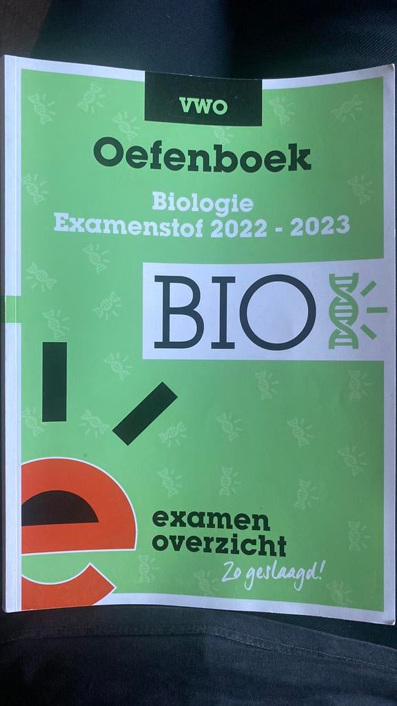 ExamenOverzicht - Oefenboek Examenstof Biologie VWO, Ophalen of Verzenden, Nederlands, Overige niveaus, ExamenOverzicht