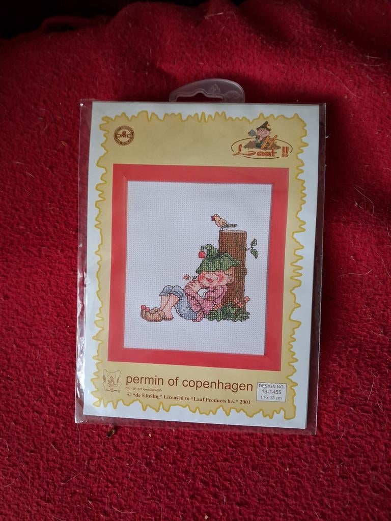 Te koop dmc boruur pakketje van efteling laaf., Ophalen of Verzenden, Borduurpakket