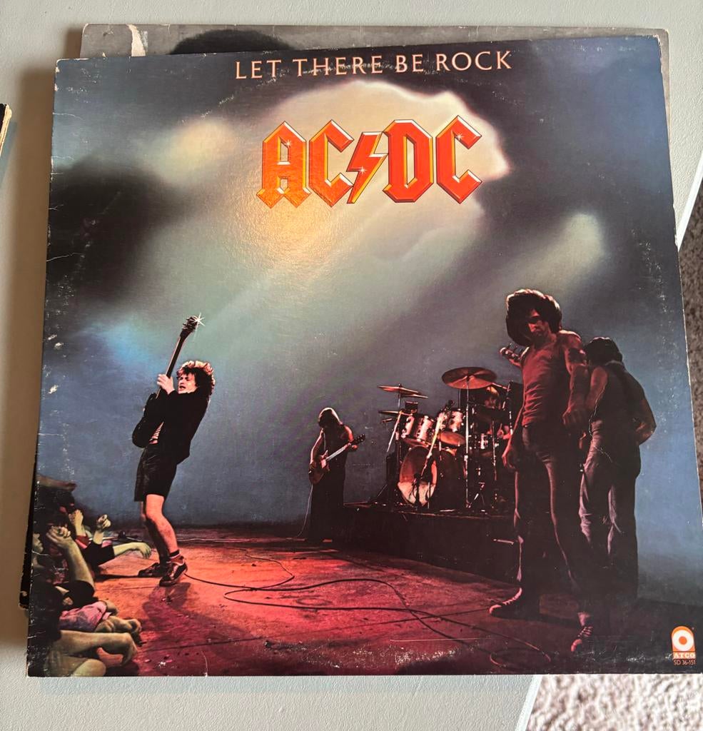 AC/DC - Let There Be Rock LP (1977), Ophalen of Verzenden, Gebruikt, 12 inch, Poprock