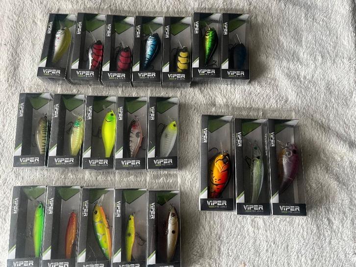 adv 921 / NIEUW mixset 20 pluggen VIPER, Watersport en Boten, Hengelsport | Roofvissen, Nieuw, Overige typen, Ophalen of Verzenden