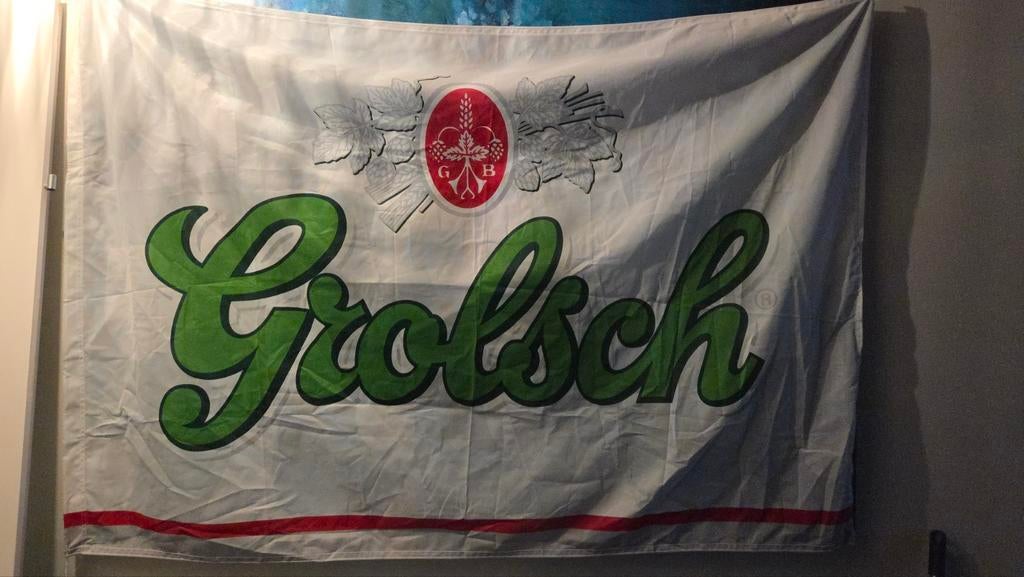 Grolsch vlag, Diversen, Vlaggen en Wimpels, Ophalen, Gebruikt
