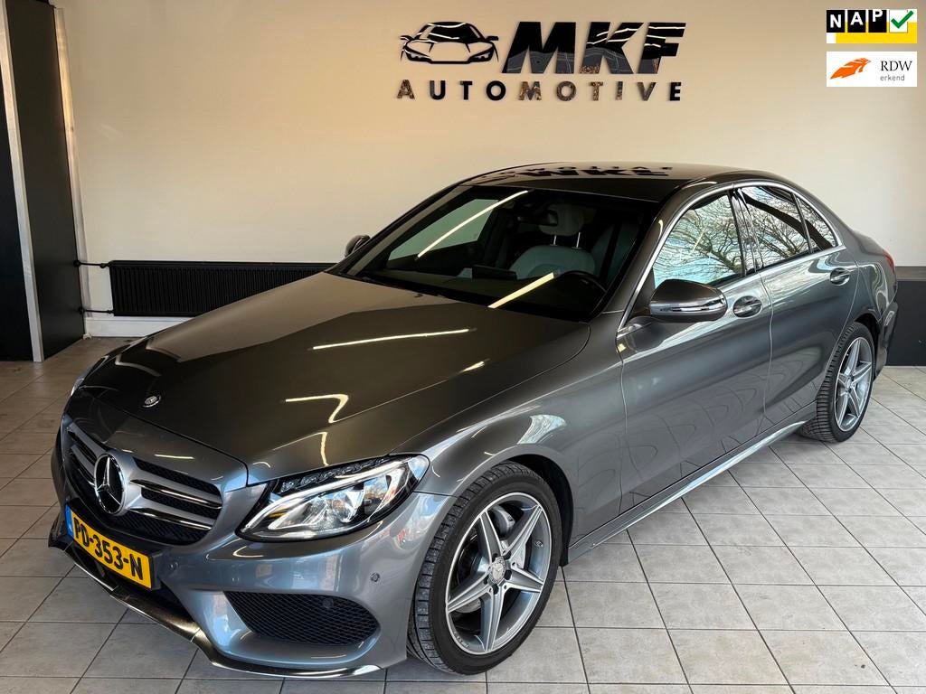 Mercedes-Benz C-klasse 180 CDI 2017 AMG ECC/PDC/LEDER/EURO6!, Auto's, 1385 kg, Achterwielaandrijving, Gebruikt, Euro 6