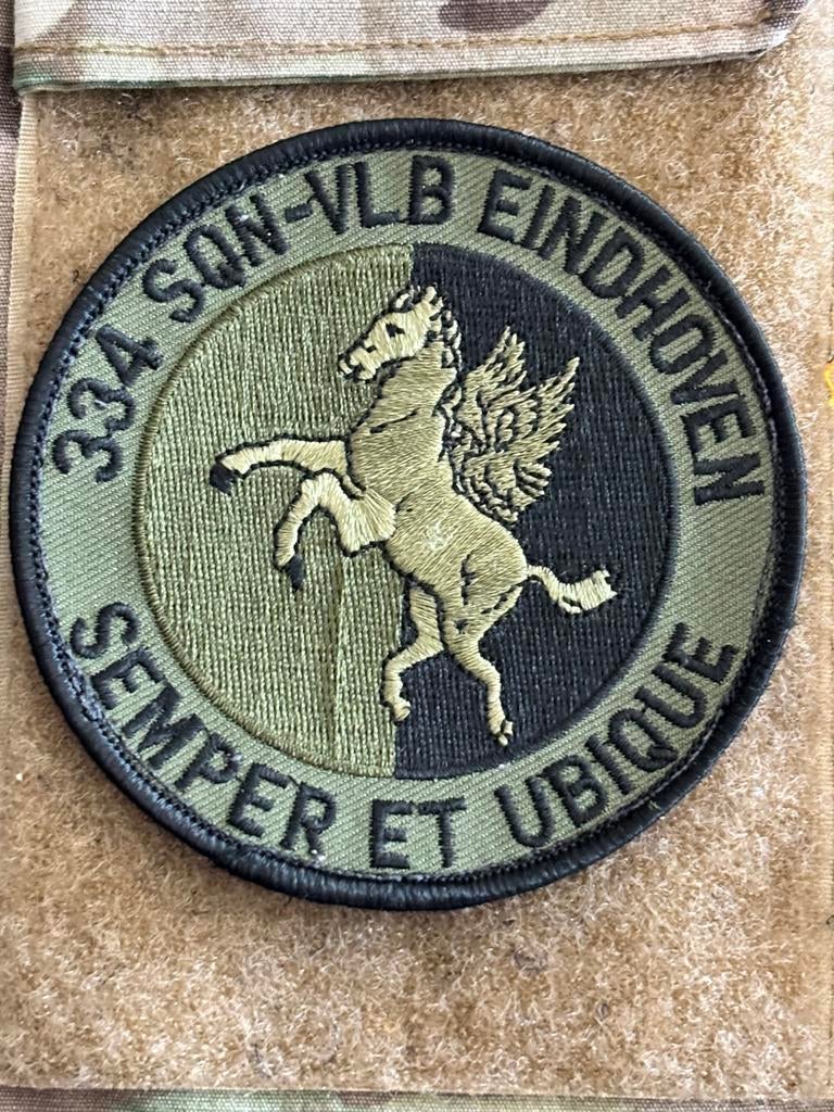 Embleem 334 SQN klu, Verzenden, Luchtmacht, Nederland, Embleem of Badge