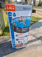 Te koop: Bestway steel pro max opzet zwembad, Ophalen, 80 tot 120 cm, Rond, 300 cm of meer