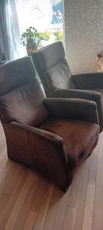 Twee goh Buffel leren stoelen., Ophalen, Gebruikt, Bruin, Twee