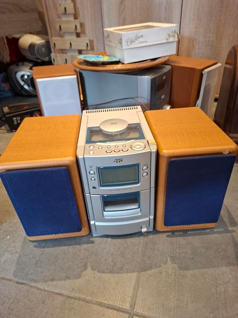 Stereoset jvc, Audio, Tv en Foto, Stereo-sets, Gebruikt, JVC, Tuner of Radio, Ophalen of Verzenden