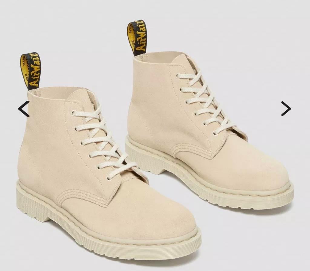 Dr. Martens 101 Mono Warm Sand Suede Laarzen, Verzenden, Beige, Lage of Enkellaarzen, Nieuw
