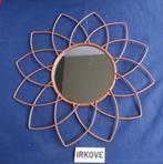 KOPEREN ZON SPIEGEL * Gaaf *, Minder dan 50 cm, Verzenden, Rond, Zo goed als nieuw
