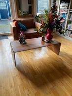 Artisan walnotenhouten salontafel, Huis en Inrichting, Tafels | Salontafels, 100 tot 150 cm, Zo goed als nieuw, Minder dan 50 cm