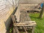 Gratis ophalen: Tuinbank / tuinhout, Tuin en Terras, Tuinbanken, Ophalen, Gebruikt, Hout
