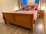2 pers Bed 160 x 200 eiken hout ( duizend en 1 nacht stijl), Ophalen