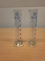 Cilinderglas 50 ml.               2 X., Ophalen of Verzenden, Nieuw