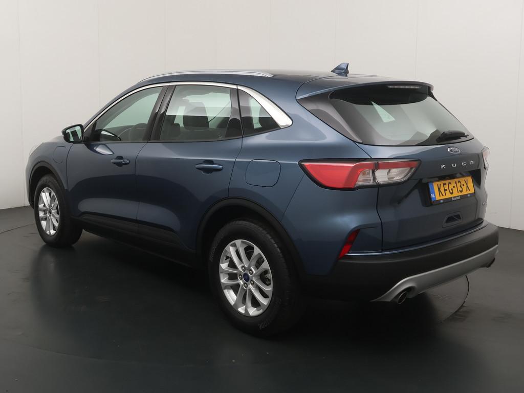 Ford Kuga 2.5 PHEV 225 pk Titanium | AGR stoelen | Half Leer, Auto's, Ford, Gebruikt, 4 cilinders, Blauw, Leder en Stof