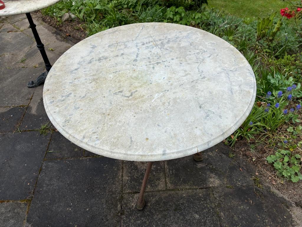 bijzet- of planten tafeltje, Ophalen, Rond, Kunststof