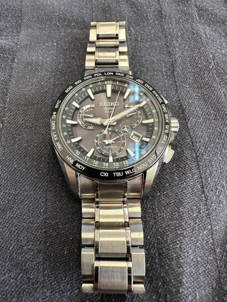 Seiko Astron GPS herenhorloge SSE077J1, Sieraden, Tassen en Uiterlijk, Horloges | Heren, Zo goed als nieuw, Polshorloge, Seiko