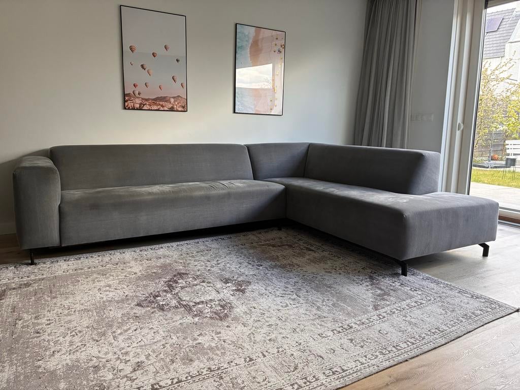 Moderne hoekbank van merk Coming (hoogste bod zondag 21.00), Huis en Inrichting, Banken | Sofa's en Chaises Longues, Ophalen, Gebruikt