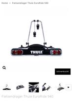 Thule EuroRide 940 fietsendrager voor 2 fietsen, Auto diversen, Fietsendragers, Gebruikt, Ophalen of Verzenden, 2 fietsen, Trekhaakdrager