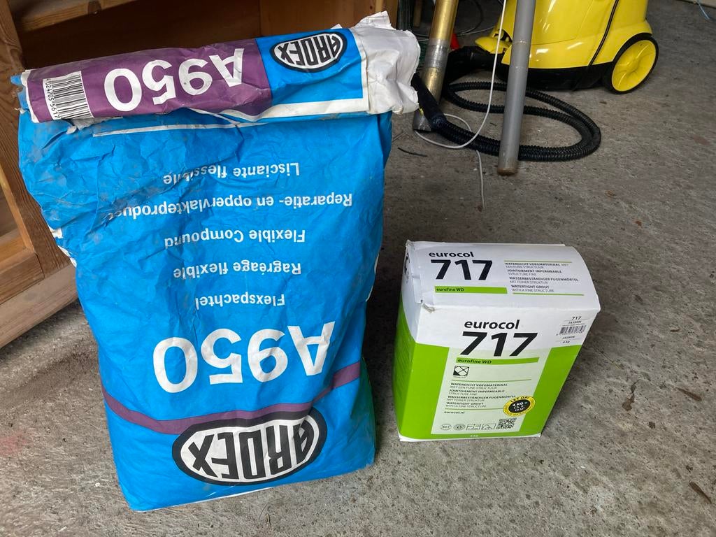 ARDEX A950 Flexspachtel en Eurocol 717 Voegmateriaal, Doe-het-zelf en Verbouw, Ophalen, Nieuw
