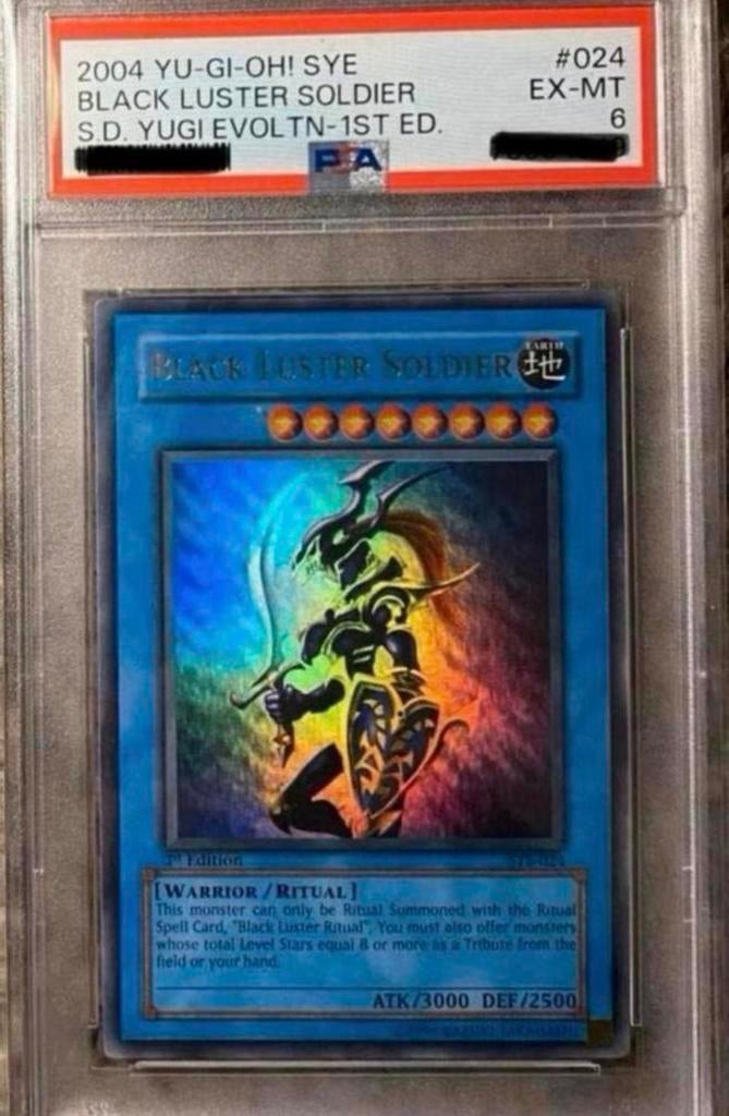 Yu-Gi-Oh! Black Luster Soldier SYE 1st Ed PSA 6 NM/EX !, Hobby en Vrije tijd, Verzamelkaartspellen | Yu-gi-Oh!, Ophalen of Verzenden