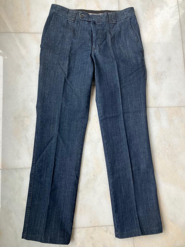 Nieuwe Luigi Morini Spijkerbroek maat 46 , Blauw, Nieuw, W32 (confectie 46) of kleiner, Ophalen of Verzenden