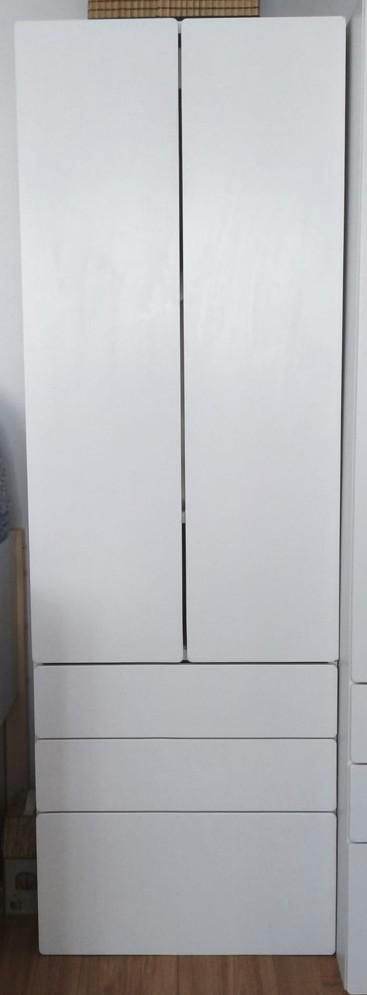 SMÅSTAD / PLATSA Wardrobe, white white/with 3 drawers, Kinderen en Baby's, Kinderkamer | Commodes en Kasten, Gebruikt, Kast, 105 cm of meer