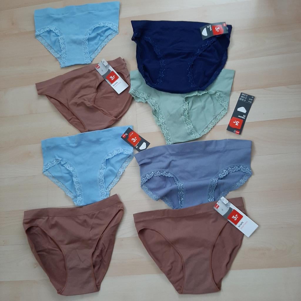 8 nieuwe briefs/slips met kant maat M. Hema, Kleding | Dames, Ophalen of Verzenden, Slip