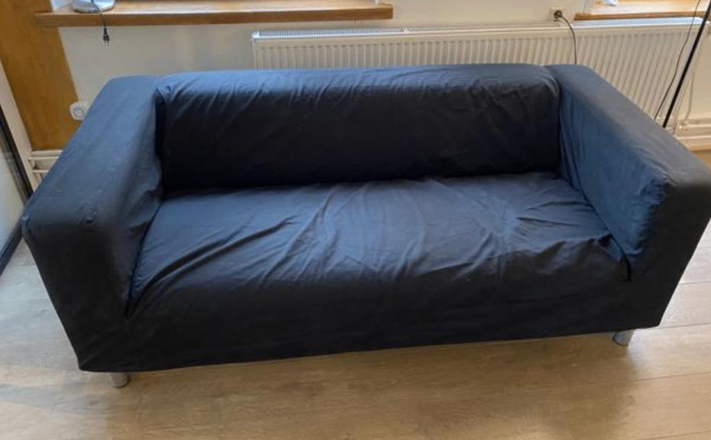 Ikea Klippan bank 2 zits stof GRATIS, Ophalen, Gebruikt, 150 tot 200 cm, Tweepersoons