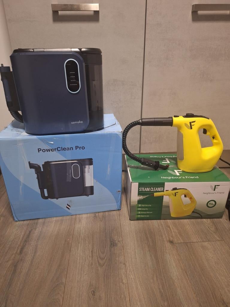 Te huur: Samako PowerClean Pro + Handstoomreiniger, Witgoed en Apparatuur, Stoomapparaten, Ophalen, Zo goed als nieuw, Stoomreiniger