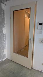 Binnendeur, opdek met glas, Doe-het-zelf en Verbouw, Deuren en Horren, Ophalen, Binnendeur, 200 tot 215 cm, Glas