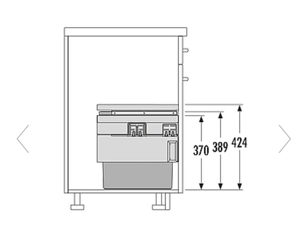 Hailo Cargo Synchro afvalsysteem 54 liter grijs, Huis en Inrichting, Woonaccessoires | Prullenbakken, Gebruikt, Kunststof, Minder dan 50 cm