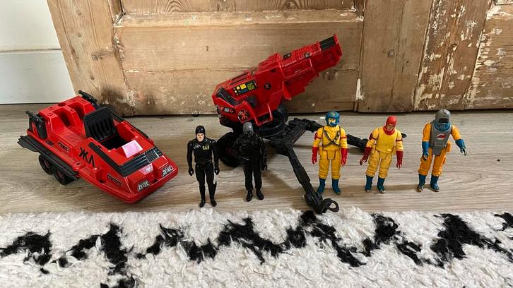 vintage Action Force speelgoedfiguren en voertuigen, 80’s, Verzamelen, Poppetjes en Figuurtjes, Gebruikt, Ophalen of Verzenden