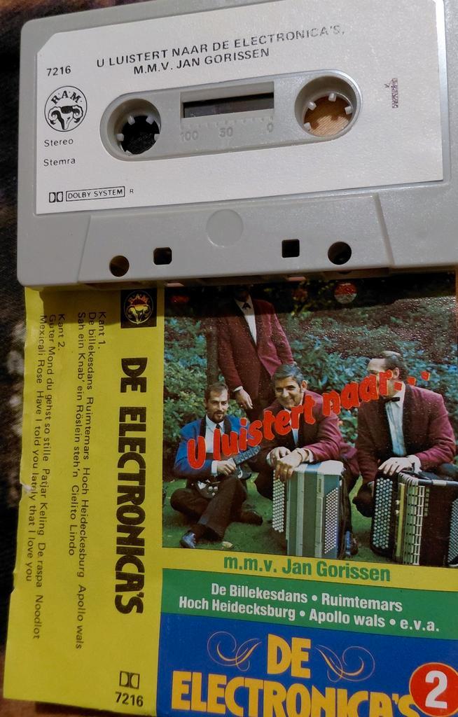 De Electronica's m.m.v. Jan Gorissen - Cassettebandje, Cd's en Dvd's, Cassettebandjes, Gebruikt, Voorbespeeld, Nederlandstalig